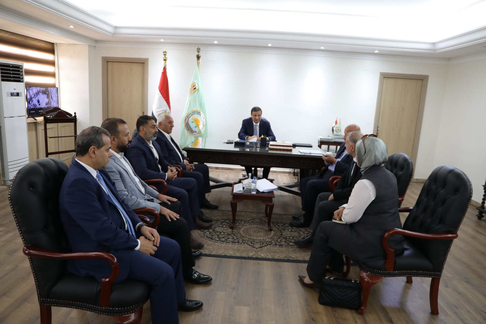 وزير الزراعة يلتقي وفداً من رجال الأعمال الأتراك  لبحث فرص الاستثمار الشامل بالقطاع الزراعي والداجني